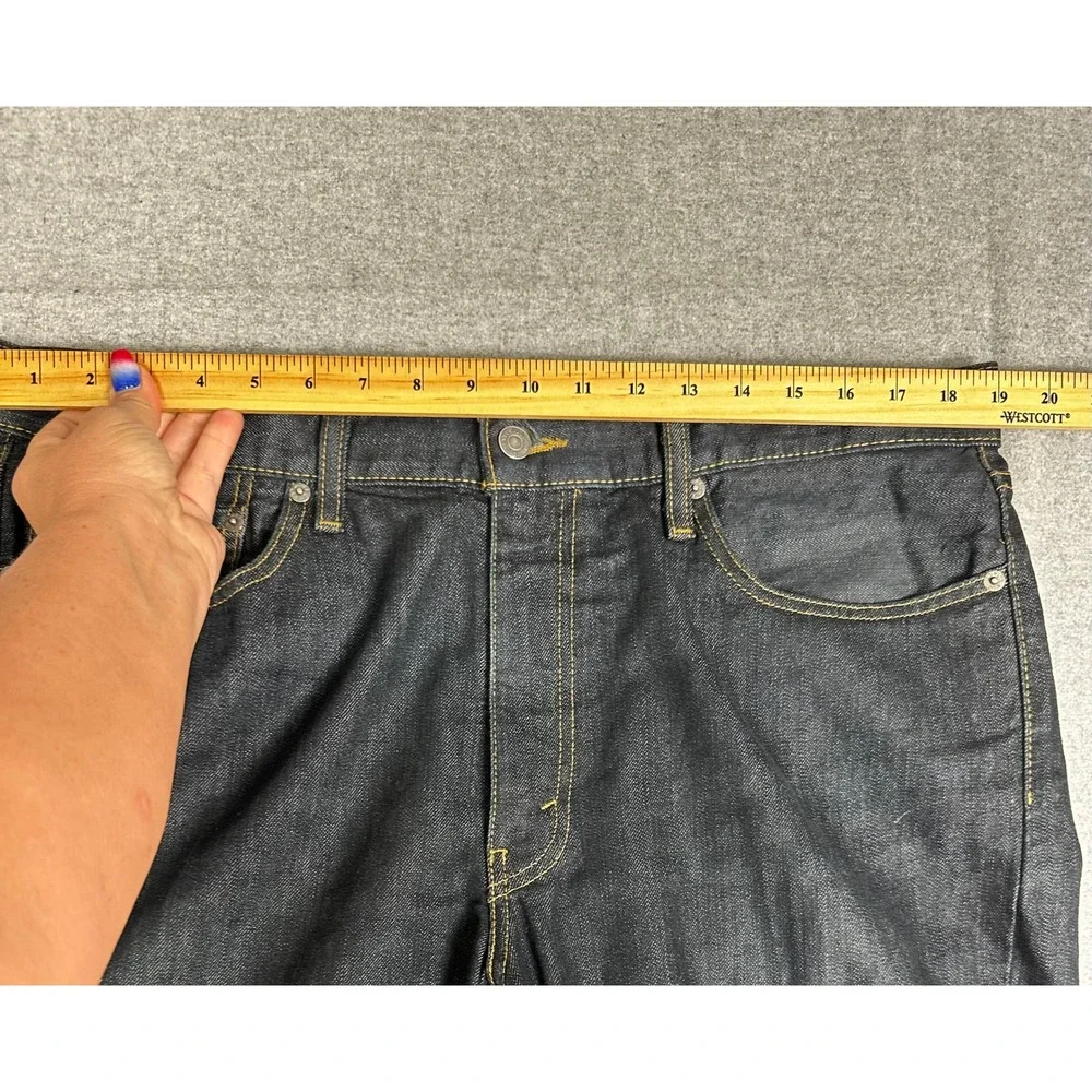Levis 514 Jeans Mens 38x30 Dark Wash Blue Straight Leg Denim Indigo